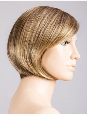 Perruque French Mono Part Ellen Wille teinte Bernstein Rooted sur mannequin vue de profil