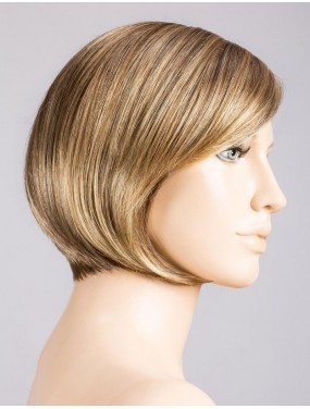 Perruque French Mono Part Ellen Wille teinte Bernstein Rooted sur mannequin vue de profil