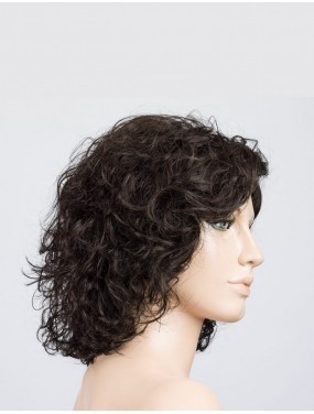 Perruque Loop Ellen Wille teinte Espresso Rooted sur mannequin vue de profil