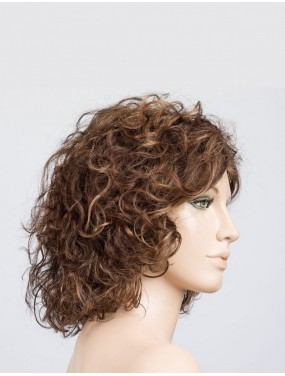 Perruque Loop Ellen Wille teinte Chocolate Rooted sur mannequin vue de profil