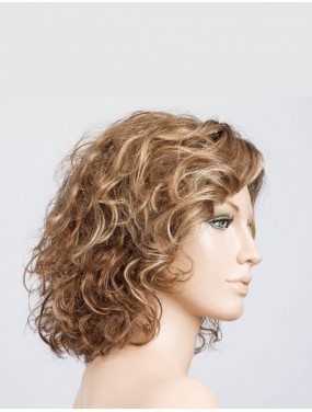 Perruque Loop Ellen Wille teinte Tobacco Rooted sur mannequin vue de profil