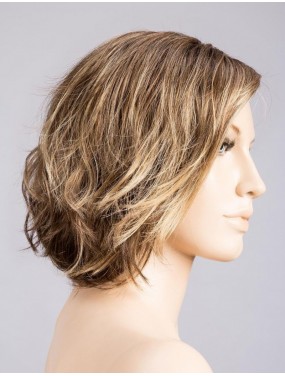 Perruque Night Ellen Wille teinte Bernstein Rooted sur mannequin vue de profil