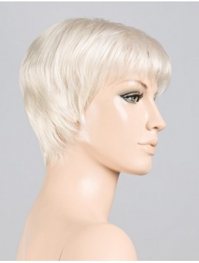 Perruque Pixie Ellen Wille teinte Platinblonde Mix sur mannequin vue de profil