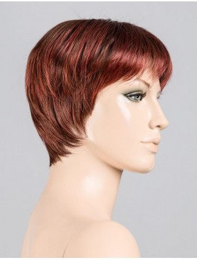 Perruque Pixie Ellen Wille teinte Hotflame Rooted sur mannequin vue de profil