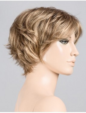 Perruque Raise Ellen Wille teinte Bernstein Rooted sur mannequin vue de profil