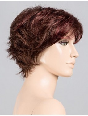 Perruque Raise Ellen Wille teinte Darkcherry Mix sur mannequin vue de profil