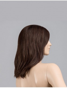 Perruque Runway Mono Part Ellen Wille teinte Darkchocolate Rooted sur mannequin vue de profil