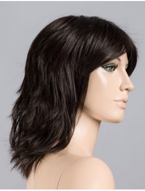 Perruque Stage Mono Part Ellen Wille teinte Espresso Mix sur mannequin vue de profil