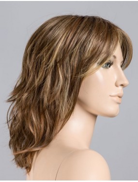 Perruque Stage Mono Part Ellen Wille teinte Tobacco Rooted sur mannequin vue de profil