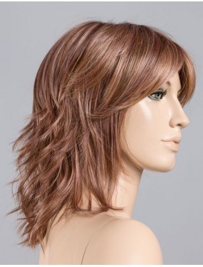 Perruque Stage Mono Part Ellen Wille teinte Rosewood Frosted sur mannequin vue de profil