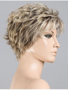 Perruque Weekend Ellen Wille teinte Champagne Rooted sur mannequin vue de profil