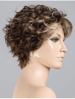 Perruque Weekend Ellen Wille teinte Coffeebrown Lighted sur mannequin vue de profil