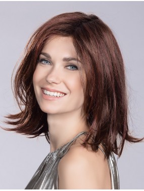 Perruque Melody Large Mono Ellen Wille teinte Darkauburn Rooted portée par un mannequin