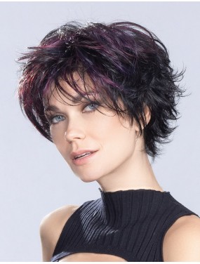 Perruque Relax Ellen Wille teinte BlackCherry Mix portée par un mannequin