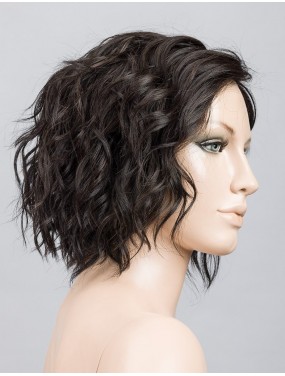 Perruque Scala Mono Part Ellen Wille teinte Espresso Mix sur mannequin vue de profil