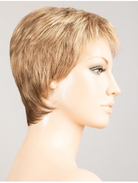 Perruque Risk Ellen Wille teinte Caramel Mix sur mannequin vue de profil