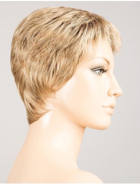 Perruque Risk Ellen Wille teinte SandyBlonde Rooted sur mannequin vue de profil