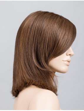 Perruque Melody Large Mono Ellen Wille teinte Chocolate Rooted sur mannequin vue de profil