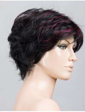 Perruque Relax Ellen Wille teinte BlackCherry Mix sur mannequin vue de profil