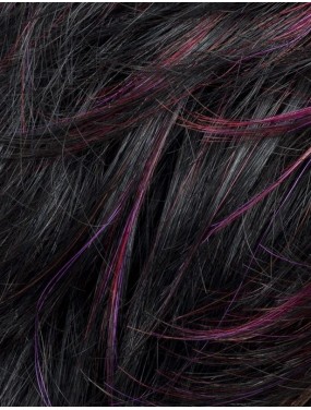 Perruque Relax Ellen Wille teinte BlackCherry Mix gros plan de la teinte