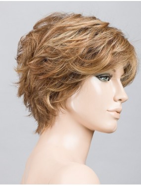 Perruque Relax Large Ellen Wille teinte Tobacco Rooted sur mannequin vue de profil