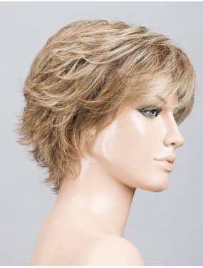 Perruque Relax Large Ellen Wille teinte SandMulti Rooted sur mannequin vue de profil
