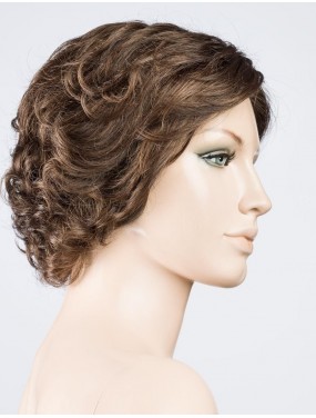 Perruque Aurora Comfort Ellen Wille teinte Chocolate Mix sur mannequin vue de profil