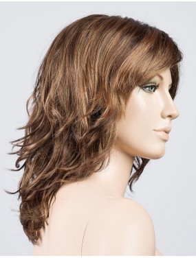 Perruque Beach Mono Part Ellen Wille teinte Hotmocca Rooted sur mannequin vue de profil