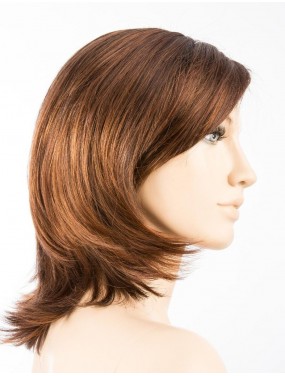 Perruque Casino Mono Part Ellen Wille teinte Cinnamonbrown Rooted sur mannequin vue de profil
