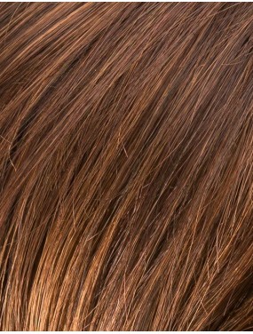 Perruque Casino Mono Part Ellen Wille teinte Cinnamonbrown Rooted gros plan de la teinte