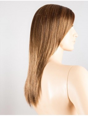 Perruque Code Mono Part Ellen Wille teinte Hotmocca Rooted sur mannequin vue de profil