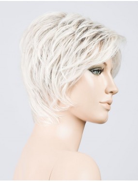 Perruque Cover Mono Part Ellen Wille teinte Platinblonde Rooted sur mannequin vue de profil