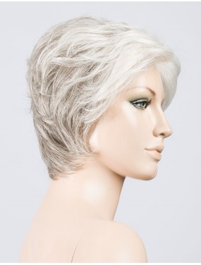 Perruque Cover Mono Part Ellen Wille teinte Snow Mix sur mannequin vue de profil
