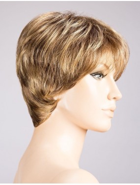 Perruque Fair Mono Ellen Wille teinte Bernstein Rooted sur mannequin vue de profil