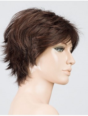 Perruque Flip Mono Ellen Wille teinte Darkchocolate Mix sur mannequin vue de profil