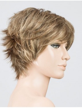 Perruque Flip Mono Ellen Wille teinte Sand Rooted sur mannequin vue de profil