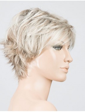 Perruque Flip Mono Ellen Wille teinte Pearlblonde Rooted sur mannequin vue de profil