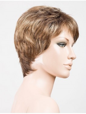 Perruque Foxy Mono Ellen Wille teinte Tobacco Rooted sur mannequin vue de profil