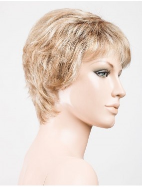 Perruque Foxy Mono Ellen Wille teinte Caramel Rooted sur mannequin vue de profil