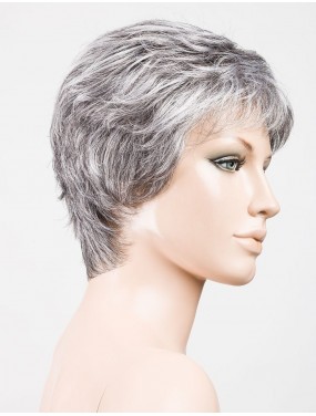 Perruque Foxy Mono Ellen Wille teinte Salt/Pepper Mix sur mannequin vue de profil