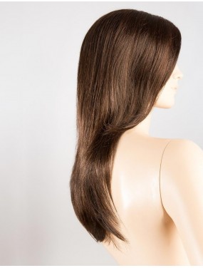 Perruque Glamour Mono Part Ellen Wille teinte Darkchocolate Mix sur mannequin vue de profil