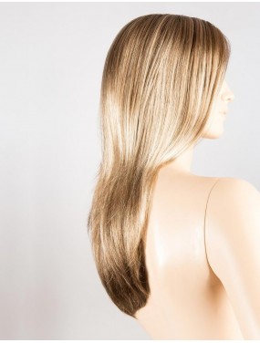 Perruque Glamour Mono Part Ellen Wille teinte Darksand Rooted sur mannequin vue de profil