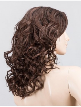 Perruque Heaven Mono Part Ellen Wille teinte Darkchocolate Rooted sur mannequin vue de profil