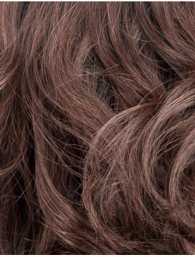 Perruque Heaven Mono Part Ellen Wille teinte Darkchocolate Rooted gros plan de la teinte