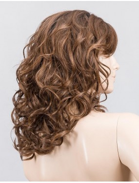 Perruque Heaven Mono Part Ellen Wille teinte Chocolate Rooted sur mannequin vue de profil