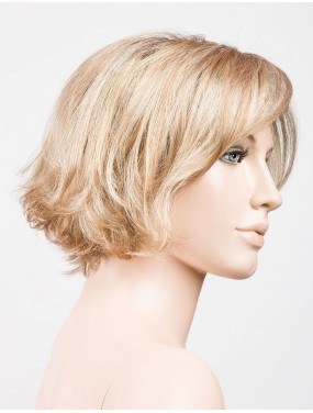 Perruque Like Mono Part Ellen Wille teinte Sahara Beige Rooted sur mannequin vue de profil