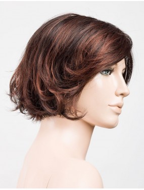 Perruque Like Mono Part Ellen Wille teinte Darkauburn Mix sur mannequin vue de profil