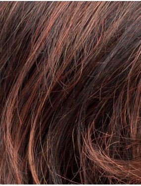 Perruque Like Mono Part Ellen Wille teinte Darkauburn Mix gros plan de la teinte