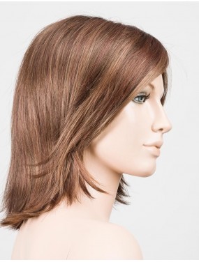 Perruque Limit Mono Part Ellen Wille teinte Hotmocca Rooted sur mannequin vue de profil