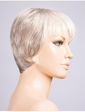 Perruque Liza Small Deluxe Ellen Wille teinte Snow Mix sur mannequin vue de profil